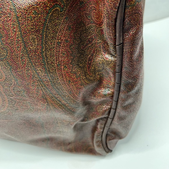 Etro Milano Brown Paisley duffle Travel Bag - Picture 5 of 16